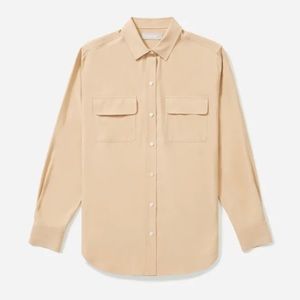 Everlane | Washable Silk Shirt | Tan